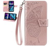 BaiFu Cover in Pelle per Doogee Note 56 con Porta Carte e cinturino da polso, Custodia Portafoglio per Doogee Note 56 Floreale Donne-01