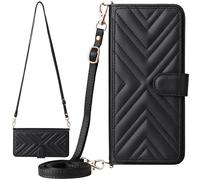 BaiFu Custodia per Moto X70 Air 5G, Case portafoglio trapuntata con cinturino da polso, cover magnetica per Moto X70 Air 5G-05