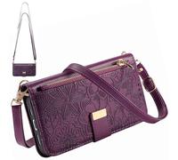 BaiFu per Infinix Note 50 Pro 4G Custodia Portafoglio Donna, 6 porta carte, supporto, chiusura magnetica, Cover con cerniera per Infinix Note 50 Pro 4G-Viola