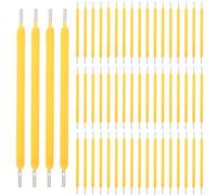BAIFULAI 100 pezzi di ricambio per filamento a LED, 3 V, 38 mm, filamento a luce calda, 2700 K, ricambio per lampadine a LED