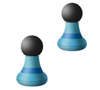 BAIFULAI 2 mini massaggiatore, piccola mano, ricaricabile, USB, 6 velocità, rilassamento muscolare, massaggiatore portatile per schiena, collo, braccia, spalle, blu