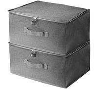 BAIFULAI 2 scatole richiudibili, con 2 lucchetti a combinazione, con coperchio, in tessuto, con chiusura a chiave, per armadietto della camera da letto (30 x 20 x 14 cm)