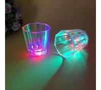 BAIFULAI 24 bicchieri da liquore in plastica luminosa, 50 ml, a LED, per feste al neon, divertenti, per carnevale, compleanno, decorazione di addio al nubilato, decorazione per feste di Capodanno