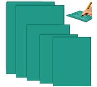BAIFULAI 5 fogli di linoleum in gomma morbida, 2A4 + A5 + 2A6, piastra in linoleum in gomma morbida, pannelli di taglio linoleico verde, set per timbri, fai da te e progetti di stampa