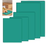 BAIFULAI 5 pezzi in gomma morbida linoleum per incisione, piastra in linoleum in gomma morbida, pannelli di taglio linoleico verde, set per timbri in gomma, fai da te e progetti di stampa (2A4 + A5 +