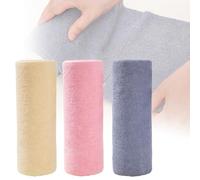 BAIFULAI 60 panni per la pulizia in microfibra, 25 x 25 cm, rimovibili, in microfibra, lavabili e riutilizzabili, molto assorbenti, 3 rotoli, rotolo di panno per la pulizia di auto, cucina e casa