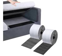 BAIFULAI autoadesivo extra forte 11 cm × 8 m, autoadesivo per tessuto, su entrambi i lati, chiusura in per divano, fai da te, artigianato, casa e ufficio, nero