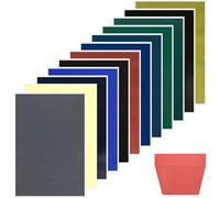 BAIFULAI Carta colorata per incisione laser, 12 pezzi, 39 x 27 cm, incisione laser con raschietto, carta colorata, per vetro, cristallo, ceramica, pietra acrilica
