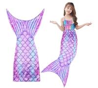 BAIFULAI Coperta a coda di sirena, 140x50 cm, con pinna di sirena, coperta in flanella per divano, per ragazze, bambini, adulti, per tutte le stagioni, sacco a pelo, coperta per divano, regalo per