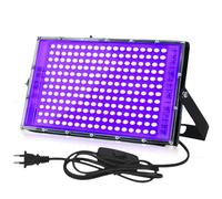 BAIFULAI Faretto a luce nera UV 200 W, 216 perle di lampada a LED, IP65, impermeabile, luce nera con spina per discoteca, illuminazione per palcoscenico, decorazione di Halloween, accessori per feste