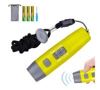 BAIFULAI Fischietto elettronico, fischietto regolabile, fischietto da arbitro, 3 toni e 3 livelli, fischietto multiuso per insegnanti di polizia (giallo)