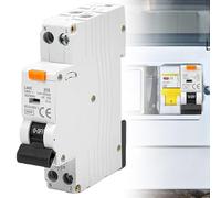 BAIFULAI Interruttore di protezione FI, B16, 1P+N 6kA, interruttore FI/LS, 230 V, 30 mA. Interruttore di sicurezza a 2 poli, interruttore FI con RCBO tipo A, curva B DIN