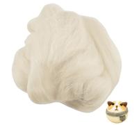 BAIFULAI Kit per lavoretti manuali di Lana Feltro Bianca 100g, Multiuso, Morbida, Facile da Modellare, Ideale per Bambini e Adulti
