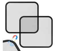 BAIFULAI Paraspruzzi magnetici in acciaio inossidabile: 14,8 × 14,8 cm, a maglia fine in acciaio inox e silicone, riutilizzabile, friggitrice ad aria calda per Ninja CRISPi