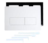 BAIFULAI Piastra di comando per WC, piastra di azionamento, cassetta di ricambio con set di leva e telaio di montaggio, compatibile con Geberit Sigma1 Sigma20 Sigma30 Sigma50 UP320 e 300 piastra di