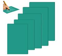 BAIFULAI Piastra in gomma morbida per stampa linoleum, 2A4 + A5 + 2A6, 5 pezzi in gomma morbida linoleum, pannelli di taglio linoleico verde, set per timbri, fai da te e progetti di stampa