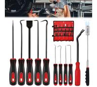 BAIFULAI Set di 11 raschietti universali ad ago, ganci di precisione con raschietto e strumento magnetico retrattile per la rimozione di guarnizioni per tubi di riparazione elettronica