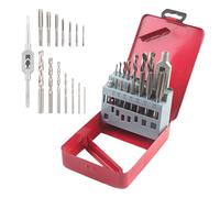 BAIFULAI Set di 15 maschi per filettatura a macchina, HSS M3 - M12, trapano a foro centrale, filettatura metrica