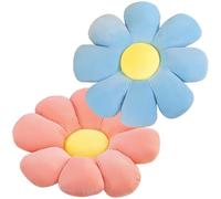 BAIFULAI Set di 2 cuscini a fiori, cuscino da pavimento, cuscino da divano, cuscino per interni, per camera da letto, divano, sedia
