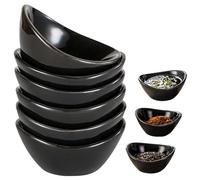 BAIFULAI Set di 6 ciotole in ceramica, impilabili, 60 ml, per Charcuterie Board, Sushi, salsa di pomodoro, barbecue, accessori per feste