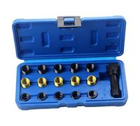 BAIFULAI Set di riparazione filettate per candele, 16 pezzi, M14 x 1,25, set di riparazione per filettatura candela, riparazione per candele danneggiate, filettatura su auto e tosaerba