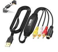 BAIFULAI Video Grabber: digitale VHS Converte VHS, Mini DV, Hi8, DVD e videoregistratori a digitale, videocassette digitalizzate per WIN7/8.1/10/11, Mac OS, Linux, Android Etc