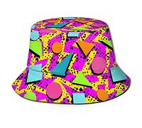 BAIFUMEN Cappelli da donna a benna alla moda, cappello da sole pieghevole all'aperto, 80s, Taglia unica