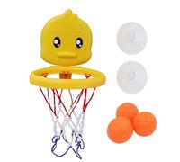 Baignier da basket, cerchio da basket da bagno - Disegno di pallacanestro del bambino caricaturizzato | Gioco d'acqua portatile Set da bagno interattivo per la casa materna a casa pre