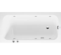 Baignoire balnéo Duravit Quatego, version à encastrer, simple dos, bâti-support, garniture de vidage et de trop-plein, système Jet, 1500x750mm, 760609000JS1000, 760609000JS1000