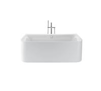 Baignoire en pose libre Duravit Happy D.2 Plus, 2 pentes de dos, revêtement acrylique sans soudure, 1800x800x460mm, 700453000000000, 700453000000000, Colorazione: Vasca da bagno in bianco con rivestim
