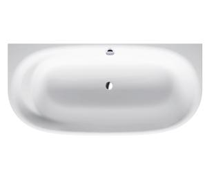 Baignoires Duravit Cape Cod version à poser, avec un dossier incliné, 1900x900mm, habillage sans soudure, bâti-support, blanc, 700364000000000, 700364000000000