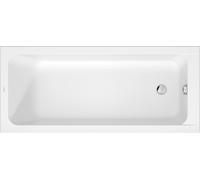 Baignoires Duravit D-Code, 1600x700mm, rectangulaire, à encastrer, 213 litres, 1 pente de dossier, blanc brillant, 700669000000000, 700669000000000