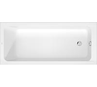 Baignoires Duravit D-Code, 1700x750mm, rectangulaire, à encastrer, 253 litres, 1 pente de dossier, blanc brillant, 700671000000000, 700671000000000