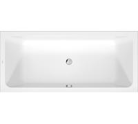 Baignoires Duravit D-Code, 1800x800mm, rectangulaire, à encastrer, 285 litres, double dos inclinés, blanc brillant, 700672000000000, 700672000000000