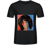 BAIGONGZHU Billy Squier Emotions in Motion Soundtrack Mens Crew Neck Digital Printed Shirts Black M