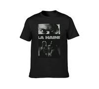BAIGONGZHU La Haine Man T-Shirt Unisex Tee T-Shirt Black XL