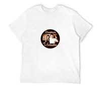 BAIGONGZHU Mens Keith Moon And Oliver Reed Tribute Tshirt White 3XL