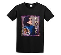 BAIGONGZHU Roar Song The Katy Perry Letter Loose Interesting Trend Family T-Shirt Black S