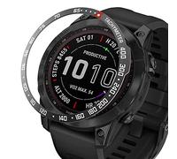 BAIHUIAM Anello lunetta compatibile con Garmin Fenix 7 Sapphire Solar/Fenix 7 Solar, anello lunetta in acciaio inox, copertura adesiva antigraffio e protezione contro gli urti, per Garmin Fenix 7