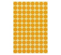 BaiJ Adesivi a Punti Rotondi,16MM Punti Autoadesivi 15 Pack Etichette a Cerchio Colorato Etichette con Codice per Calendari di Marcatura Dvd Libri Scolastici Artigianato d'Arte 1440 Punti Giallo