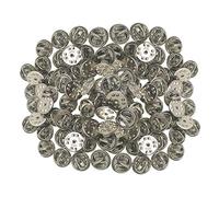 BaiJ Chiusure a Farfalla con Spilla, 50 Pezzi Ferma Spille Chiusure a Farfalla con Spilla per Libri Targhette con Nome Ganci Artigianato Fai-da-Te Non Sono Necessari Attrezzi