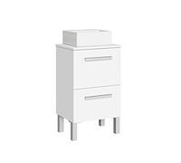 Baikal Mini, Legno Ceramica Melamina 16 Metallo, Bianco, Dos Cajones