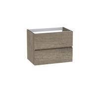 Baikal Mobile da bagno modulare a 2 cassetti, sospeso a parete, modulo da bagno, in melammina 16 mm. Mobile montato. Combinabile con qualsiasi top. Mobile 2 cassetti 70 cm Nebraska