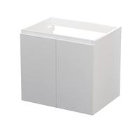 Baikal Mobile da bagno modulare a 2 porte, sospeso a parete, modulo da bagno, in melammina 16 mm. Mobile montato. Combinabile con qualsiasi top mobile 2 ante 60 cm bianco