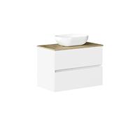 Baikal Set di mobili da bagno Duo, con lavandino. Mobile sospeso a parete con lavabo in ceramica. Varie finiture e misure. Mobile montato.