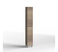 Baikal Set di mobili da bagno sospeso a parete con fondo ridotto, melammina 16. Mobile assemblato moderno 180 Nebraska