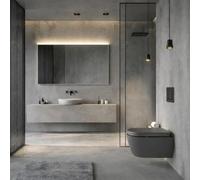 Baikal Specchio da bagno, varie forme e misure disponibili. Opzione con e senza LED. Stili che si adattano al bagno o a qualsiasi stanza della casa. 120 x 80 cm Specchio con Cornice LED, Luna Liscia