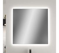 Baikal Specchio per la casa, varie forme e misure disponibili. Specchio con illuminazione a LED. Stili che si adattano al bagno o a qualsiasi stanza della casa. 70 x 80 cm perimetrale