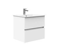 Baikal TRIX, Melamina 16 Lavabo in Ceramica, Bianco, 70 cm
