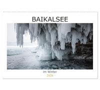 Baikalsee im Winter (Wandkalender 2026 DIN A2 quer), CALVENDO Monatskalender: kuriose Eisformen und Eisflächen